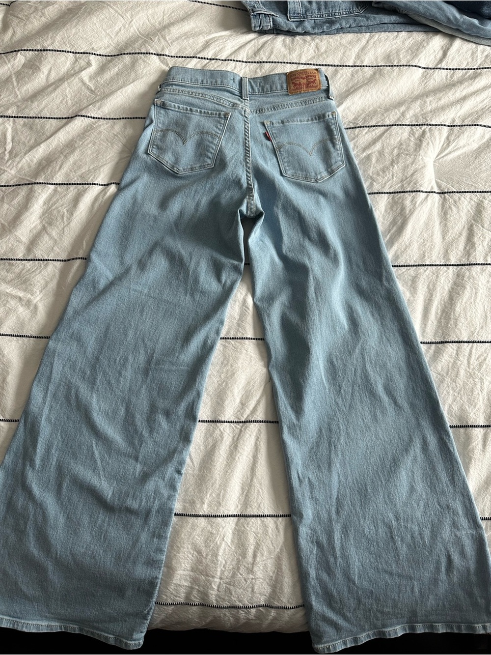 Levi's Light Blue Wide-Leg High-Rise Jeans
